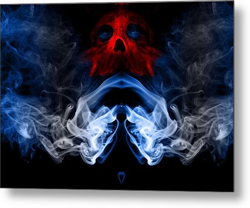 Smoke Metal Print featuring the photograph Smoke PhotoArt #1 by Cecil Fuselier