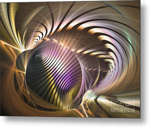 Art Metal Print featuring the digital art Requiem - Abstract art by Sipo Liimatainen