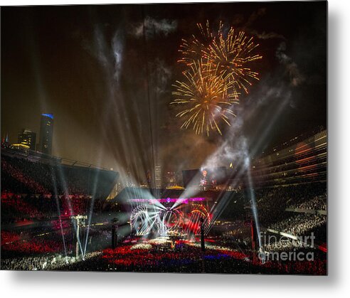 Grateful Dead Metal Print featuring the photograph The Grateful Dead at Soldier Field Fare Thee Well #25 by David Oppenheimer