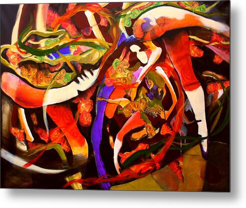 Irish Metal Print featuring the painting Dance Frenzy by Georg Douglas