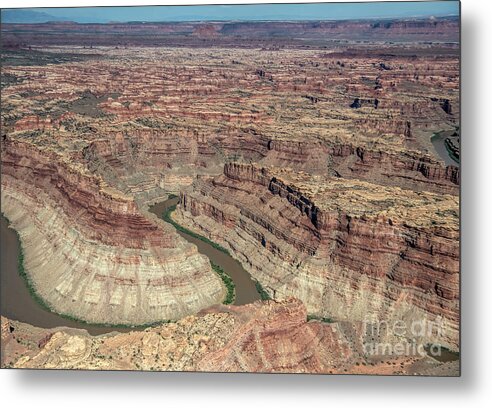 Green River Metal Print featuring the photograph Confluence Overlook on Junction of the The Green River and the Colorado River by David Oppenheimer
