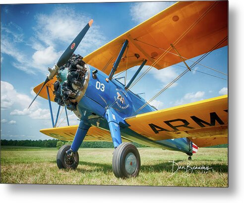 Aerobatic Metal Print featuring the photograph Stearman 4496 by Dan Beauvais