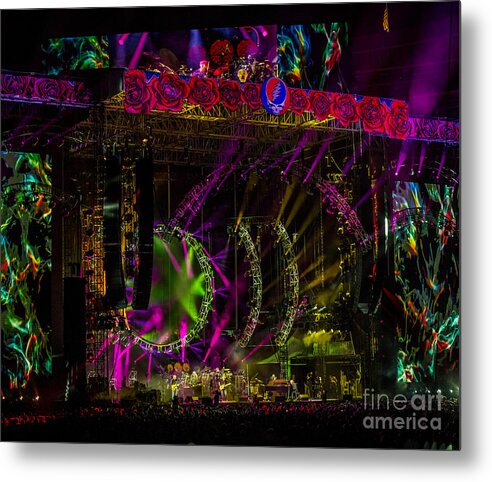 Grateful Dead Metal Print featuring the photograph The Grateful Dead at Soldier Field Fare Thee Well #28 by David Oppenheimer