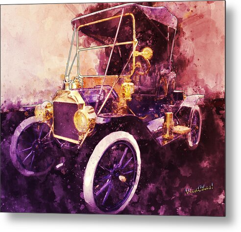 1912 Metal Print featuring the photograph Model-T Commercial Roadster by Chas Sinklier