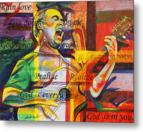 Dave Matthews Metal Print featuring the painting Dave Matthews-Bartender by Joshua Morton