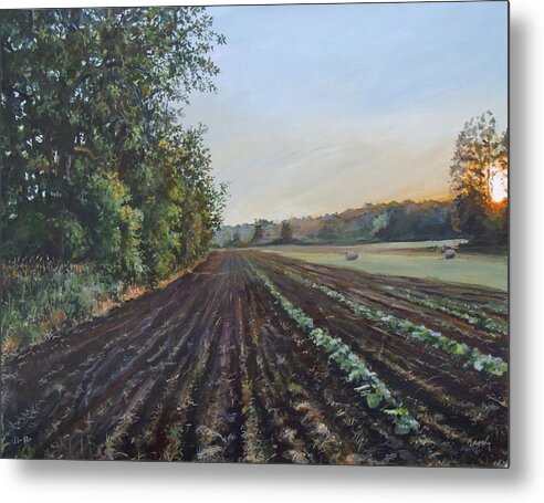 Farm Metal Print featuring the painting Turning by William Brody
