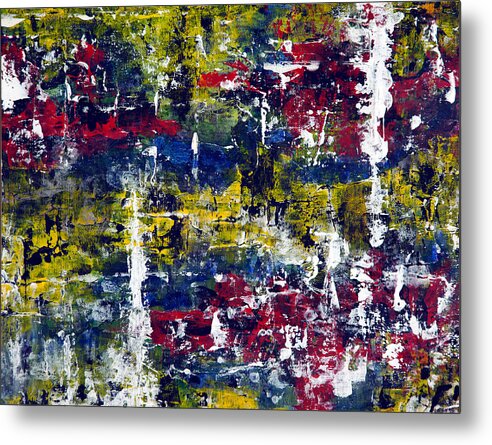 Gamma 19 Metal Print featuring the painting Gamma #19 Abstract by Sensory Art House