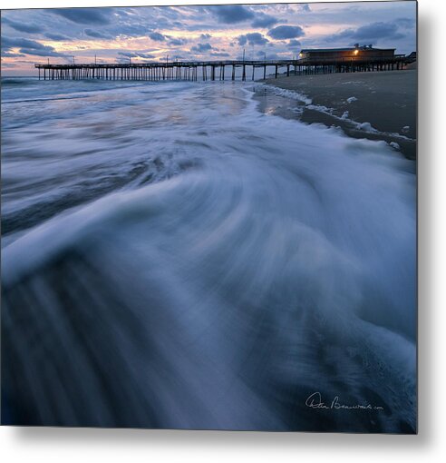 Outer Banks Metal Print featuring the photograph Cross Currents 9920 by Dan Beauvais