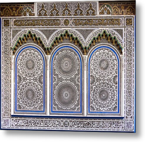 Fes Metal Print featuring the photograph Islamic art - 1 by Claudio Maioli