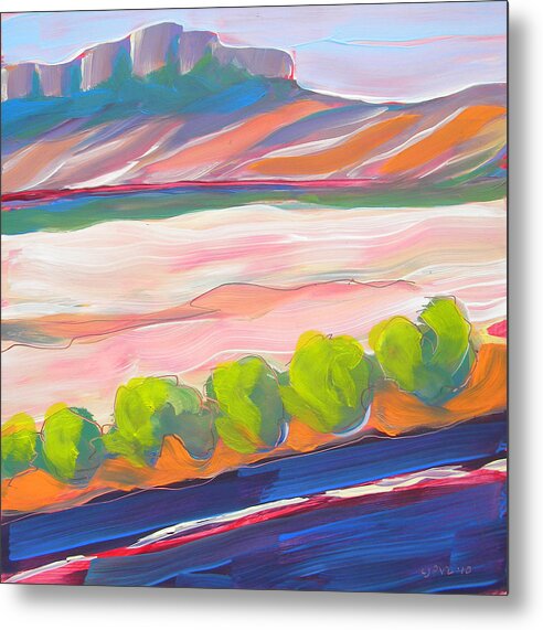 Southwest Metal Print featuring the painting Canyon Dreams 16 by Pam Van Londen
