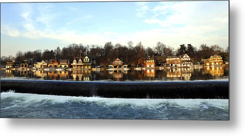Boathouse Row Metal Print featuring the photograph Boathouse Row #2 by Andrew Dinh
