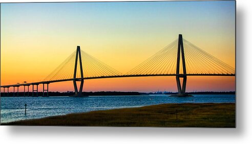 Ravenel Metal Print featuring the photograph Ravenel Bridge #2 by Lynne Jenkins