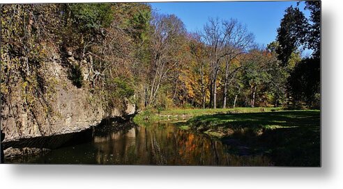 Stream Metal Print featuring the photograph A Feeling of Serenity by Bruce Bley