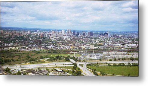 Photography Metal Print featuring the photograph Aerial View Of A City, Newark, New by Panoramic Images