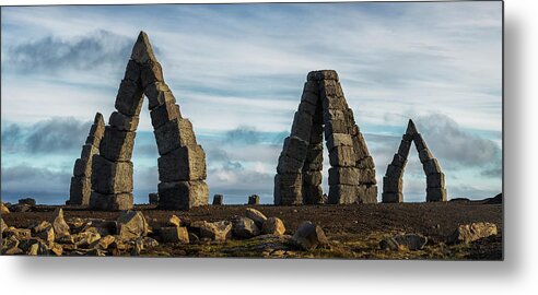 History Metal Print featuring the photograph Arctic Stonehenge, Northern Iceland by Robert Postma