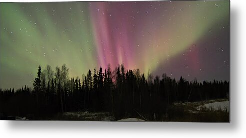 Aurora Borealis Metal Print featuring the photograph Aurora Burst by Valerie Pond