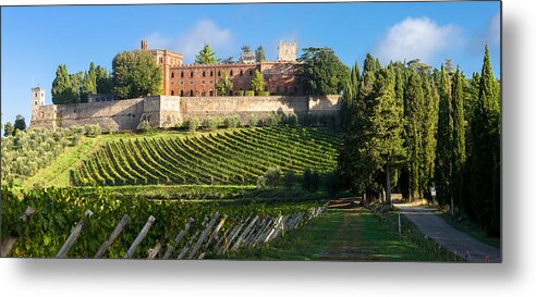 Chianti Metal Print featuring the photograph Castello di Brolio - Chianti Italy by Carl Amoth