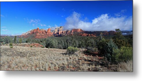 Landscape Metal Print featuring the photograph Early Winter pano by Gary Kaylor