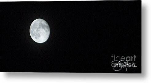Moon Metal Print featuring the photograph Full Moon by Bill Richards