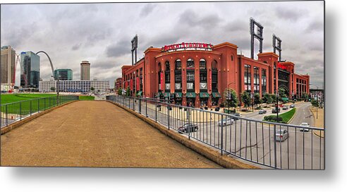 Busch Stadium Metal Print featuring the photograph Gateway to Baseball Heaven by C H Apperson