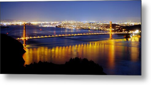 Golden Gate Bridge Metal Print featuring the photograph Golden Gate by Mike Ronnebeck