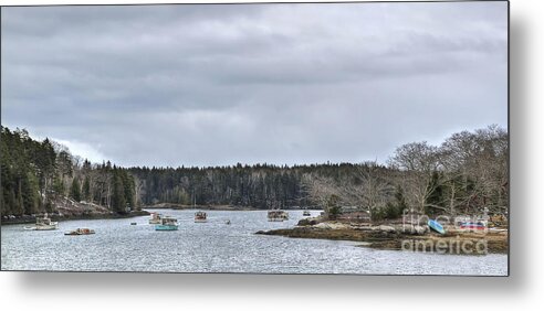 Maine Metal Print featuring the photograph Hermit Island Harbor by Brenda Giasson