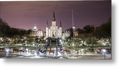New Orleans Metal Print featuring the photograph Jackson Square Panoramic by John McGraw