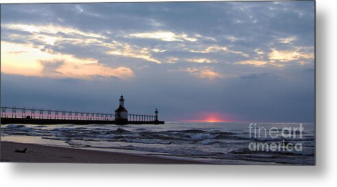 Lighthouse Metal Print featuring the photograph Last Light by Brett Maniscalco