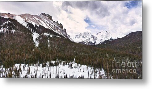 Never Summer Wilderness Metal Print featuring the photograph Never Summer Wilderness Area Panorama by James BO Insogna