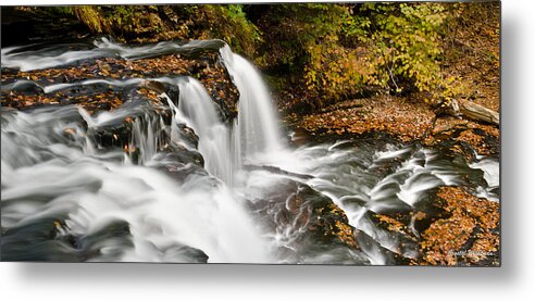 Waterfalls Metal Print featuring the photograph Ricketts Glen - On Top of the Fall by Crystal Wightman