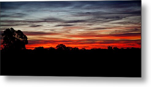 Sunset Metal Print featuring the photograph Sunset Dam by Carole Hinding
