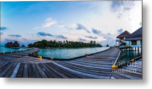 Architecture Metal Print featuring the photograph The Boardwalk by Hannes Cmarits