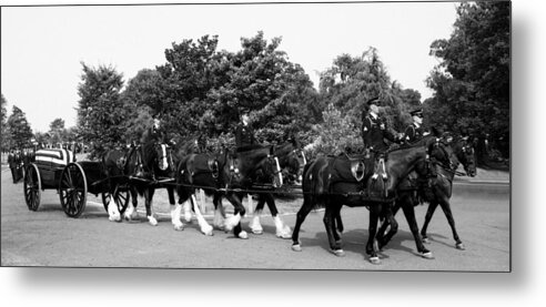 The Old Guard Metal Print featuring the photograph The Old Guard Caisson by Greg and Chrystal Mimbs