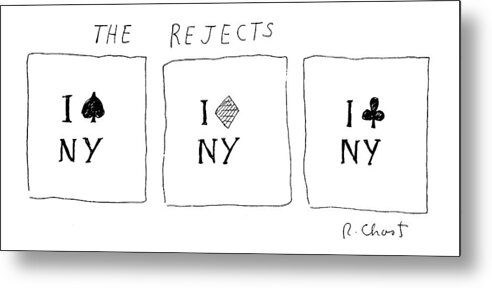 Cards Playing Deck Of Suit Gambling Regional
The Rejects. Spade Metal Print featuring the drawing The Rejects by Roz Chast