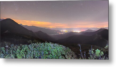 Gardens Metal Print featuring the photograph View of the Appalachians from Craggy Pinnacle near the Blue Ridg by Alex Grichenko