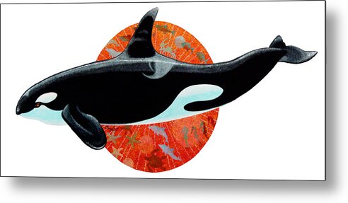 Paradise Metal Print featuring the painting Whale Watching by David Chapple