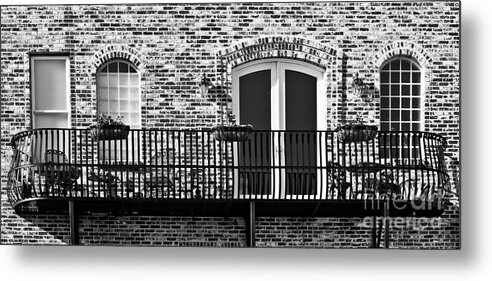 Architectural Metal Print featuring the photograph Wrought Iron by Lawrence Burry