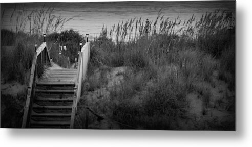Matte Print Metal Print featuring the photograph Dune Stairway by Kim Galluzzo