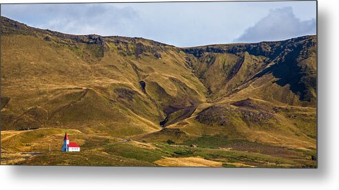 Iceland Metal Print featuring the photograph Panoramic view of around Vik by Levin Rodriguez