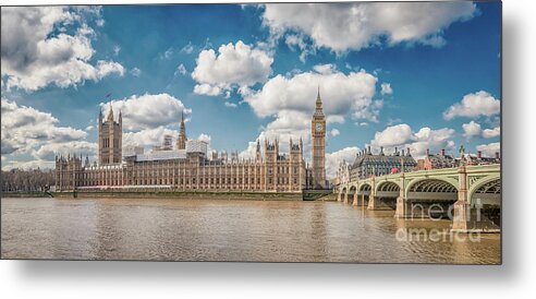 Ben Metal Print featuring the photograph Big Ben and Parliament Building #2 by Mariusz Talarek
