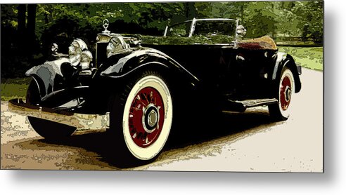 1934 Mercedes Metal Print featuring the photograph 380 K one of a kind by James Rentz