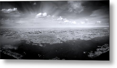 Everglades Metal Print featuring the photograph Aerial View of the Everglades by Mark Andrew Thomas
