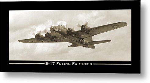 Ww2 Metal Print featuring the photograph B-17 Flying Fortress Show Print by Mike McGlothlen