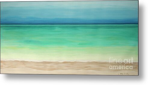 Landscape Metal Print featuring the painting Beautiful Waters by Robyn Saunders