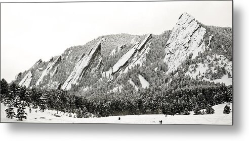 Boulder Metal Print featuring the photograph Boulder Flatirons Colorado 1 by Marilyn Hunt
