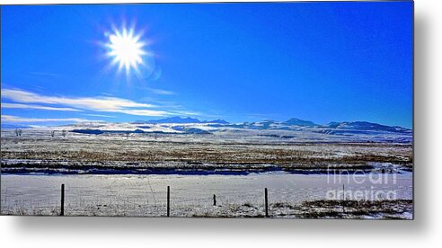 Landscape Metal Print featuring the photograph Cold sunshine by Merle Grenz