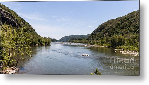 Harpers Ferry Metal Print featuring the photograph Confluence of the Shenendoah River and Potomac River by Thomas Marchessault