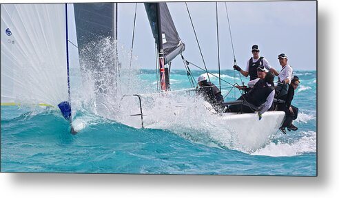 Catamaran Metal Print featuring the photograph Downwind at Key West by Steven Lapkin