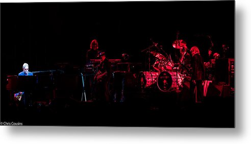 Elton Metal Print featuring the photograph Elton John and Band in 2015 by Chris Cousins