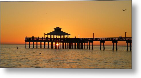 Paradise Metal Print featuring the photograph Ft. Myers Pier by Sean Allen